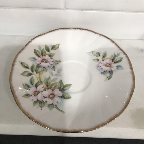 Tea Cup & Saucer Staffordshire England Hand Painted Fine Bone China Summer Glory - Picture 3 of 10