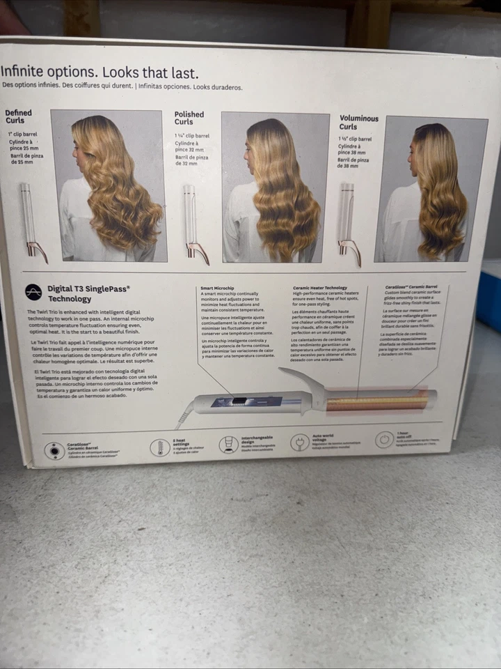 T3 Twirl Trio Curling Iron with Three Interchangeable Barrels Model: 76584 - Image 2 of 4