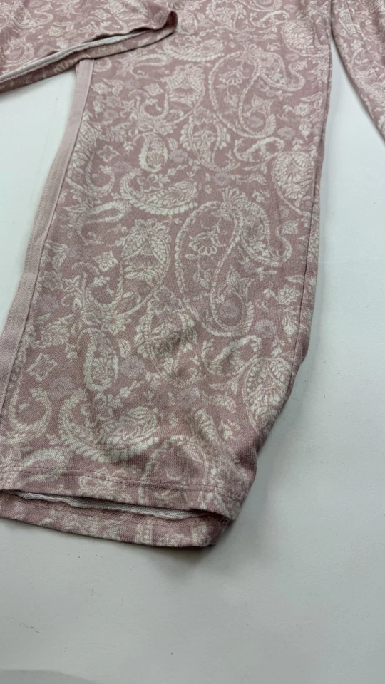 Lucky Brand Pajama Set Womens 2XL Pink Paisley Lounge Shirt Pants Soft Sleepwear - Image 2 of 4