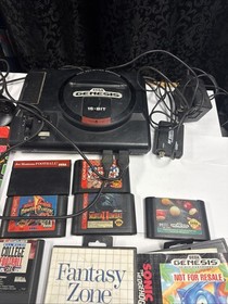 SEGA Genesis 1601 16-Bit Console Bundle 2 Controls + 15 Games NO RESERVE LOT 🔥