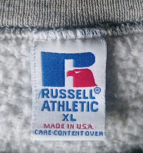 Vintage Russell Athletic Sweatshirt Men's XL Spellout Made In USA Crewneck 90s - Picture 5 of 11