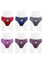 Pack of 6 Women Panties Hi-CutCOCO Satin Bikini 38306
