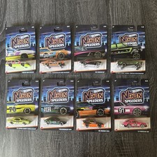 Hot Wheels 2025 Neon Speeders Set Of 8
