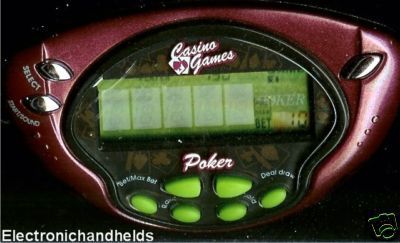 HASBRO ELECTRONIC HANDHELD CASINO GAMES POCKET POKER - Picture 1 of 1