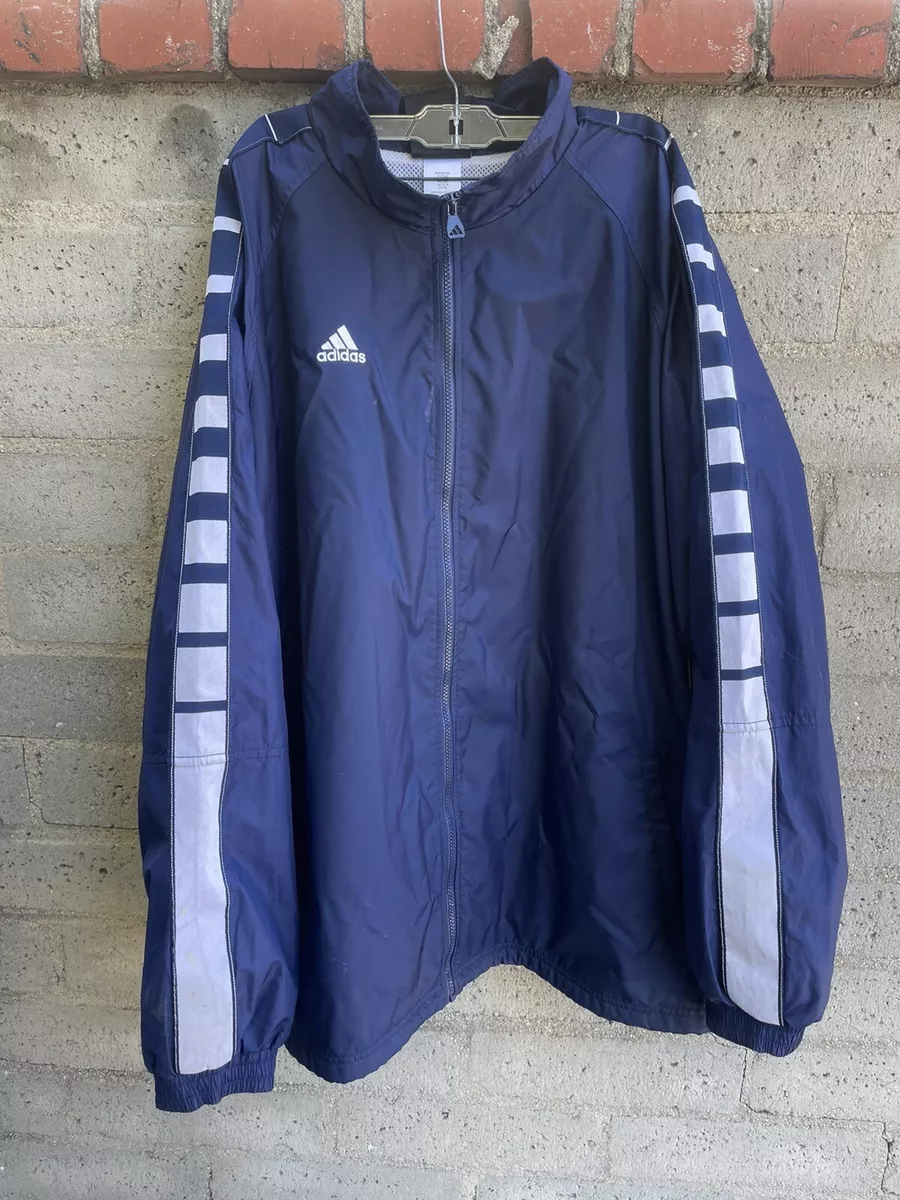 Adidas Full Zip Track Jacket RN 88387 Windbreaker Size 2XL USED
