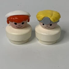Fisher Price Chunky Little People Vintage 1990's Doctor and Nurse