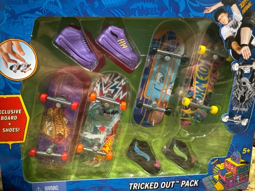 Hot Wheels Skate TRICKED OUT PACK Tony Hawk Finger Skateboards Exclusive NEW - Picture 3 of 7