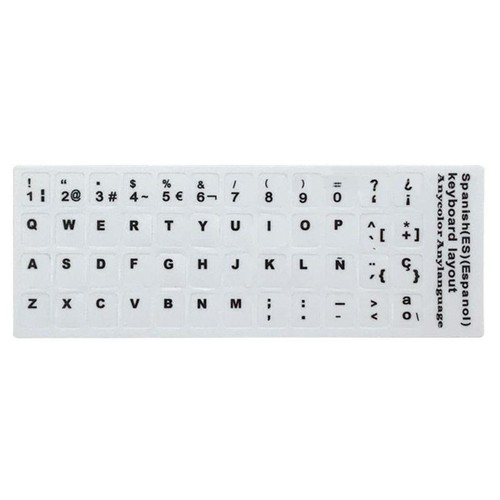 Spanish Letter Keyboard Sticker Keypad Cover for Notebook Computer Desktop - Picture 12 of 13