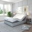 adjustable king electric motorized bed frame base 10" memory gel foam mattress