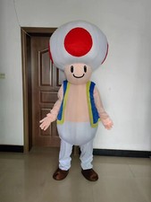 new Cartoon mushroom Mascot Costume Role Play Party Halloween Adult