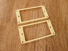 CREAM FLAT ELECTRIC GUITAR HUMBUCKER PICKUP RING FRAME SET