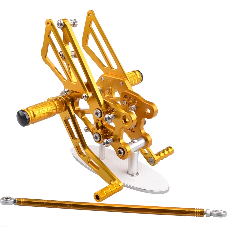Gold CNC Rearset Foot pegs Rear set For Kawasaki NINJA ZX14 ZX14R 2006-2023 - Imagem 4 de 4