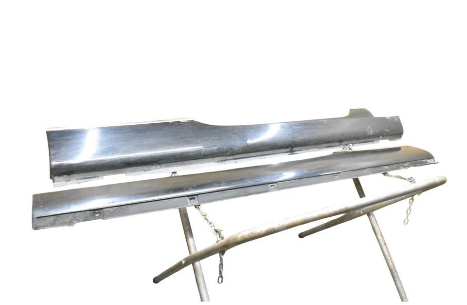 07-12 Bentley Continental GT GTC Left & Right Side Skirt Roker Panel Molding OEM - Image 4 of 4