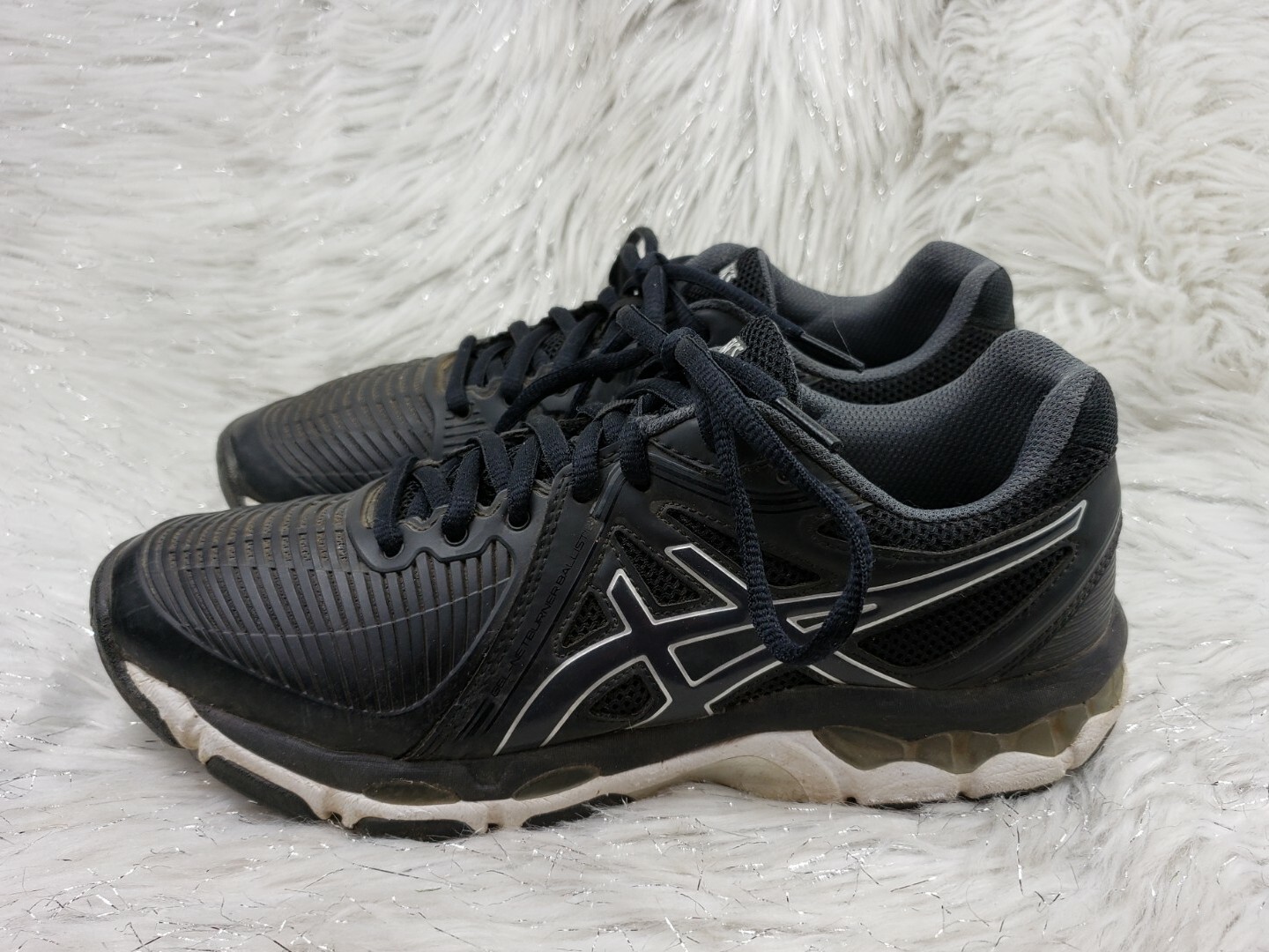 Asics Womens Gel Netburner Ballistic B557Y Black Running Shoes