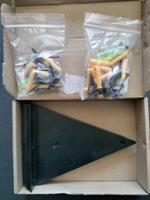 8 Shelf Brackets 6" Inch Heavy Duty With Screws - Black New