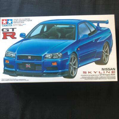 BNR34 Skyline GT-R TAMIYA 1:24,Manual English&Japanese