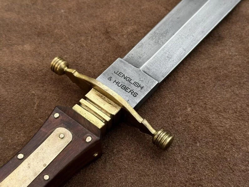 Cuchillo de caza Bowie de colección J. English & Hubers histórico réplica cuchillo Foto 4 de 4