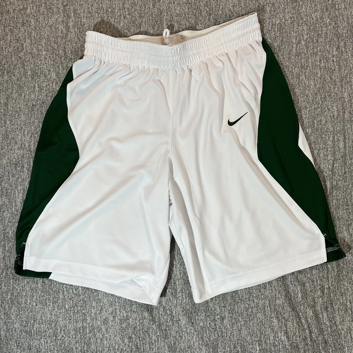green and white nike shorts