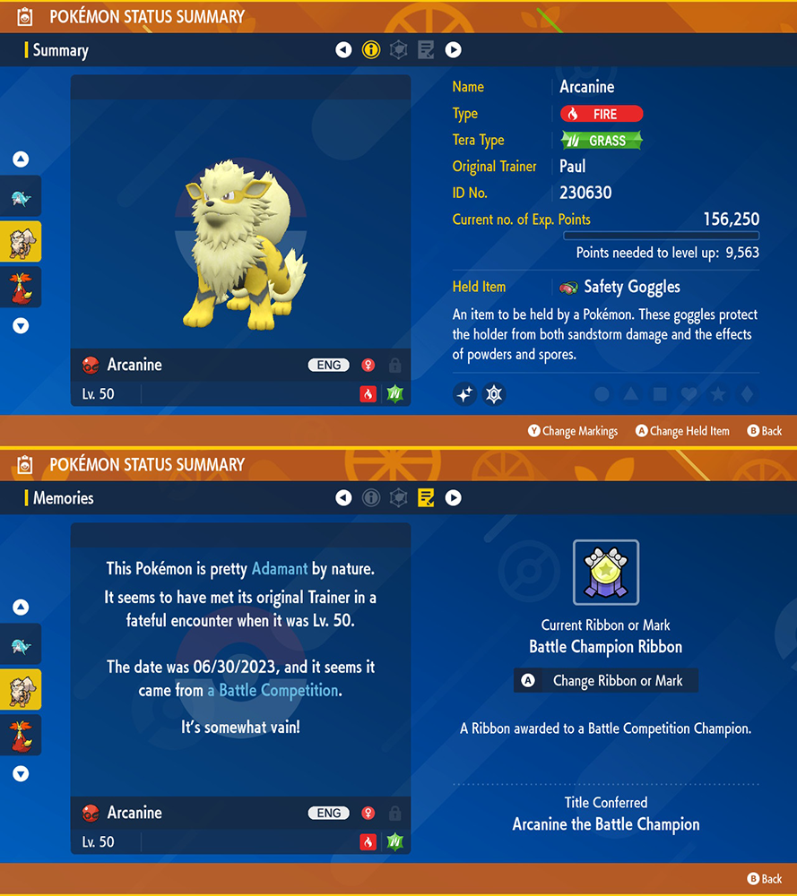 Evento Arcanine Shiny Pokémon Scarlatto E Violetto - Regalo Misterioso Con Bonus 2x1 - Battle Ready - Foto 4