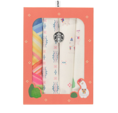 Starbucks Coffee Cafe cloth alpaca set of 4