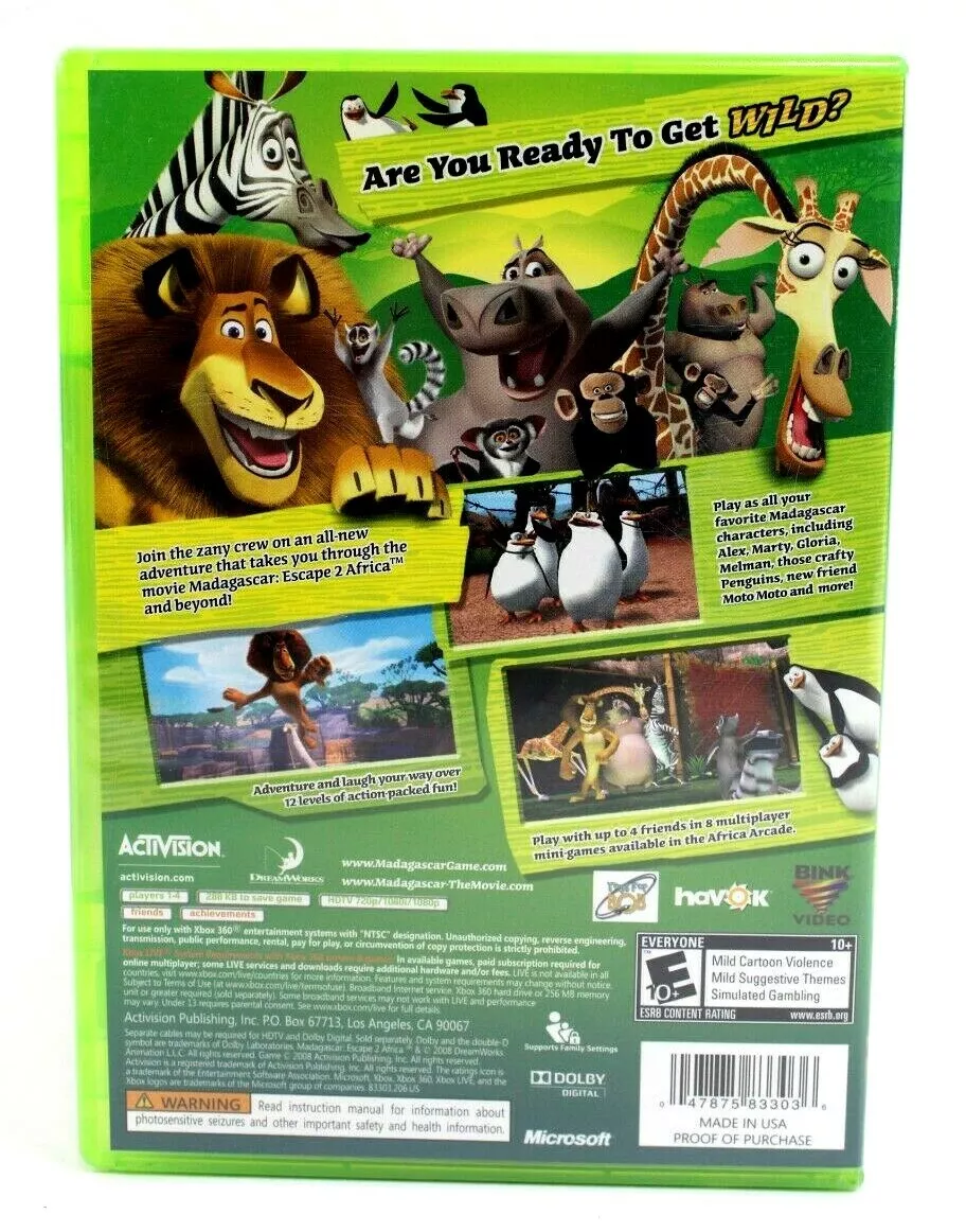 MADAGASCAR 2 (PS2/PS3/XBOX 360/Wii) #6 - Os pinguins de Madagascar