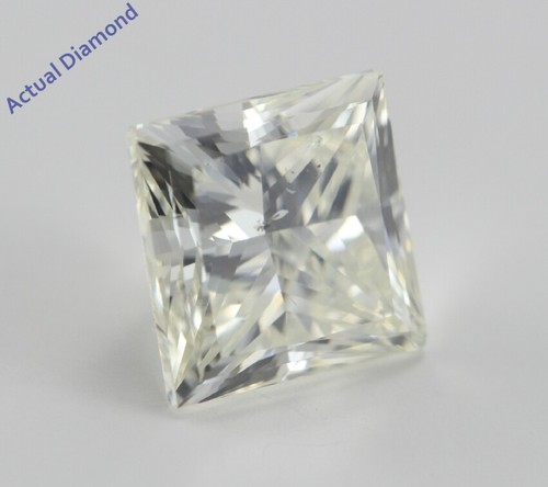Princess Cut Loose Diamond (2.73 Ct,l,si2) - Picture 2 of 4