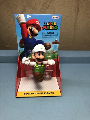 NEW RELEASE 2020 World of Nintendo Running Fire Luigi Action Figure 2.5'' Jakks