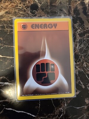 Pokémon Tcg Card Shadowless Base Set Fighting ENERGY 97/102 LP (L1A3)