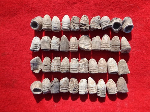 40 Fired Civil War Bullets Dug in Eastport, Mississippi
