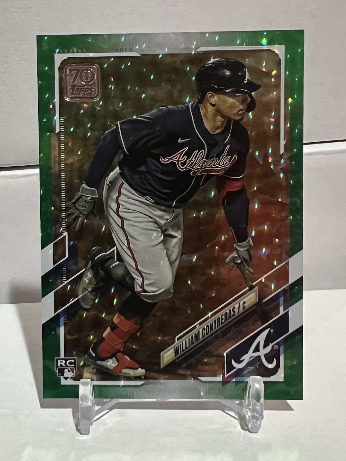 2021 Topps #390 William Contreras Green #/499 Brewers