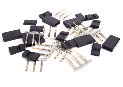 30 ensembles de câbles de connecteur servo mâle-femelle avec pince à sertir compatible avec les connecteurs RC Futaba JR Hitec Spektrum (avec outil de sertissage