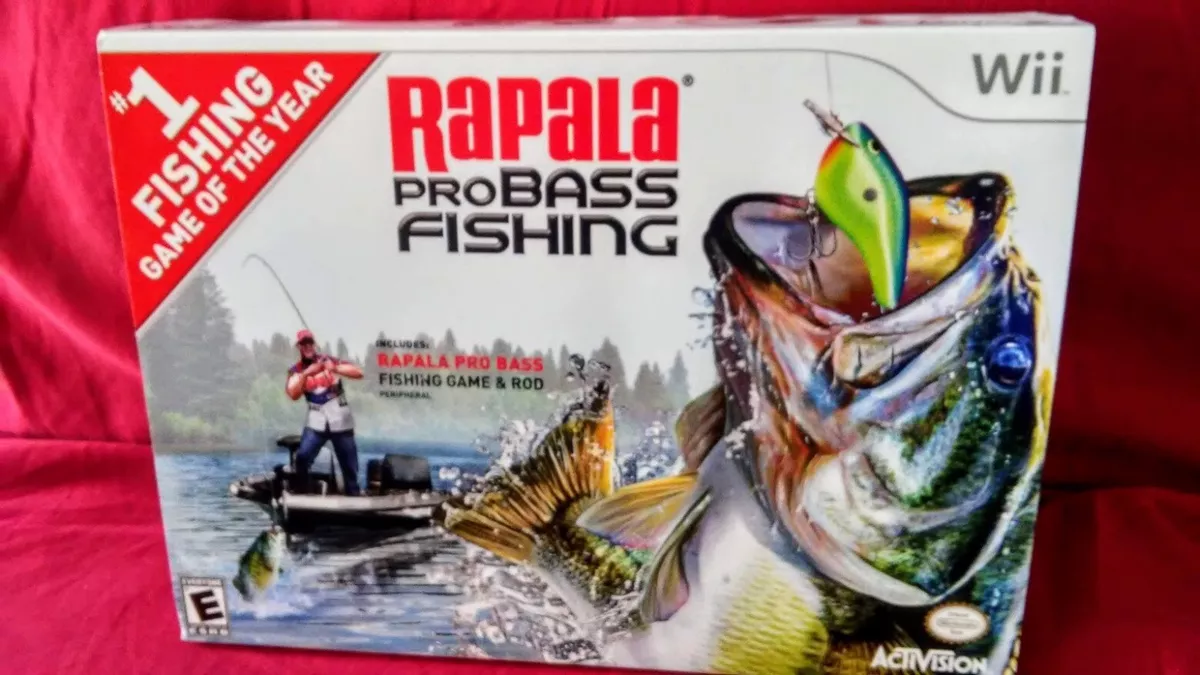 Wii Rapala Pro Bass Fishing Game & Rod [Activision] #1 Fishing