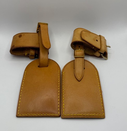 2er Konvolut Louis Vuitton Tag Adressanhänger Namensschild + Binder Riemen - Bild 2 von 2