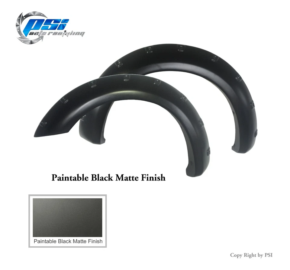 Paintable Pop-Out Bolt Fender Flares Fits Nissan Frontier 06-20 ; 6'1" Bed Only Foto 3 de 3