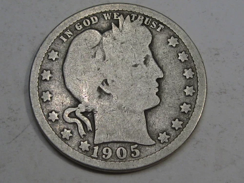 1905 Better Date Barber Quarter.  #34
