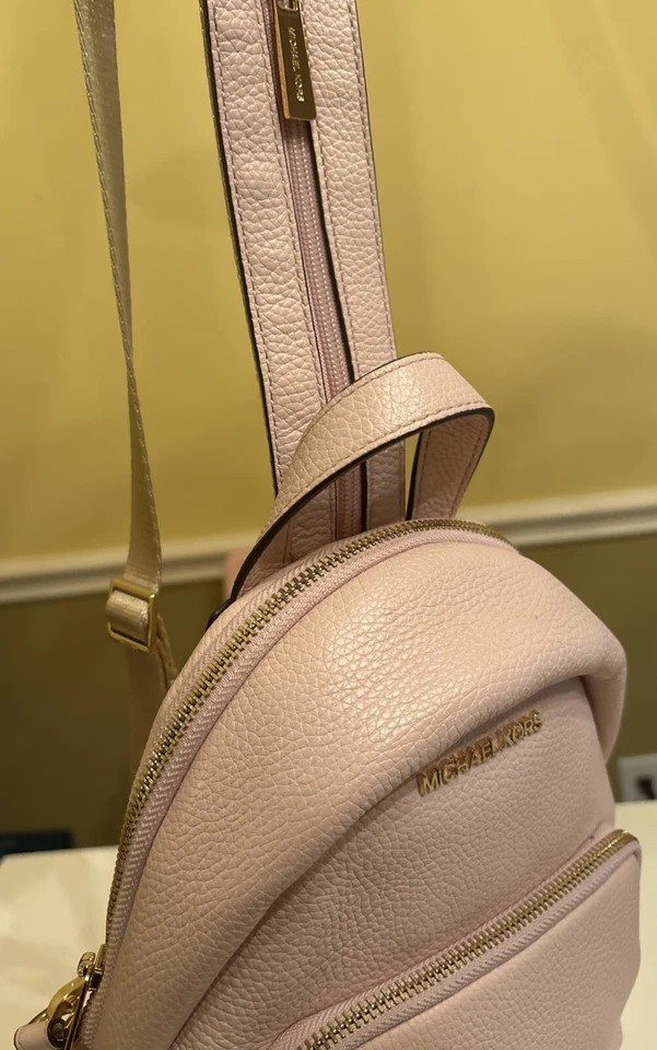 MICHAEL KORS Jaycee XS Mochila Bolso de Cuero - Rosa Foto 4 de 4