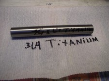 3/4" TITANIUM ROUND ROD 6" LONG MEDICAL GRADE 6 AL-4VELI GR. 23 POLISHED