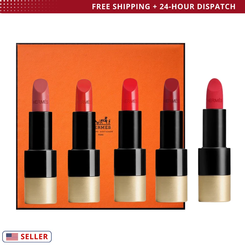 Hermès Geschenkset 5-teilig (1,5 g) Lippenstift & Balsam Dior, Chanel, Tom Ford | USA VERKÄUFER