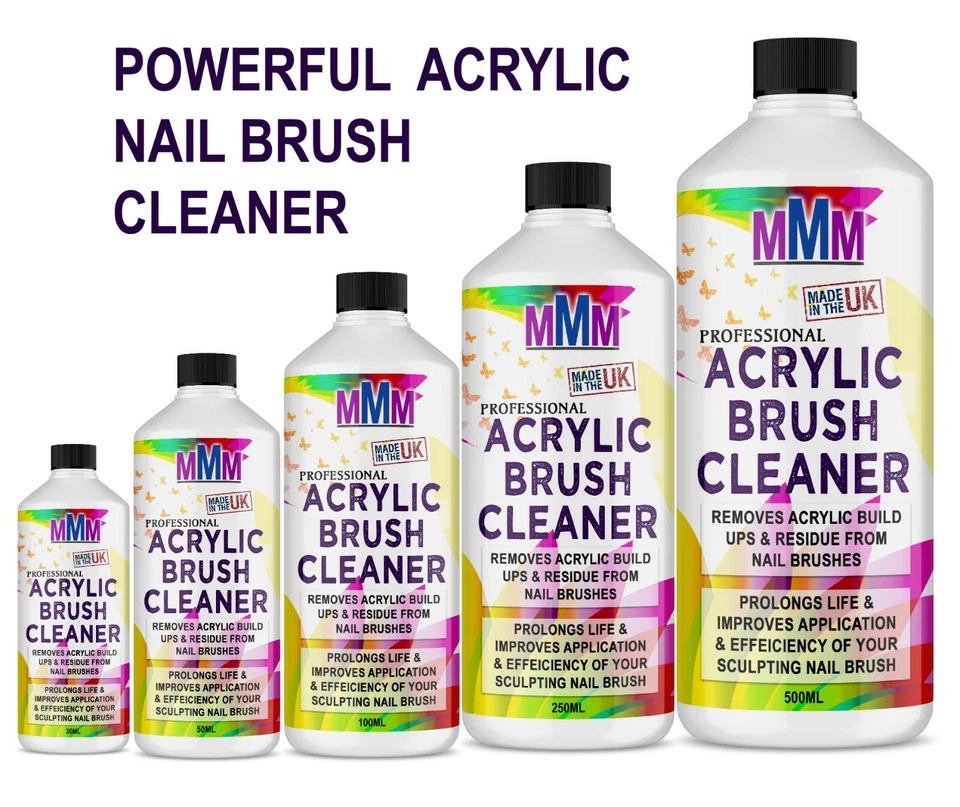 MMM Acryl Nagel Pinsel Reiniger LEISTUNGSSTARKER Flüssigreiniger für Acryl Gel Nagelbürsten