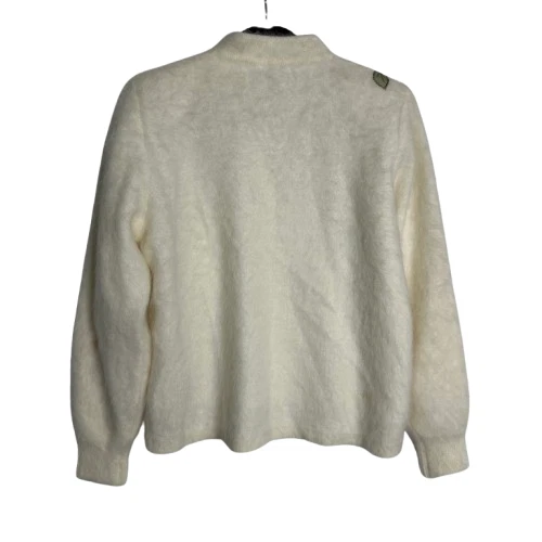 Cárdigan Suéter De Colección Venesha Angora Mujer Talla M Crema Floral Rosa Cottagecore Foto 2 de 4