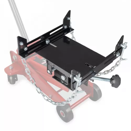 Transmission Floor Jack Adapter 1100lbs Capacity 1/2 Ton for Repair Tool Black