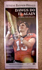 ATHENS BANNER HERALD Special Edition~1/11/23 Georgia UGA NATIONAL CHAMPIONSHIP!