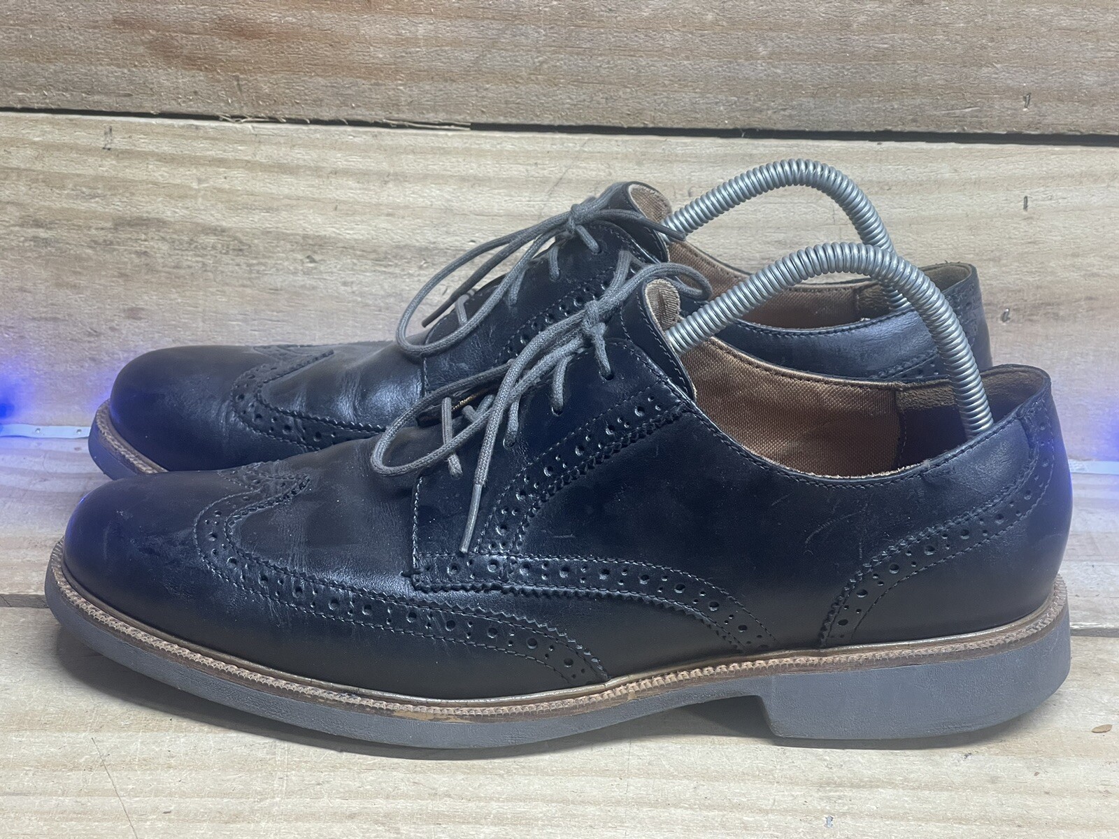 SAOLA Scarpe eleganti Oxford Cole Haan Grand OS punta ala uomo 11 5 pelle nera