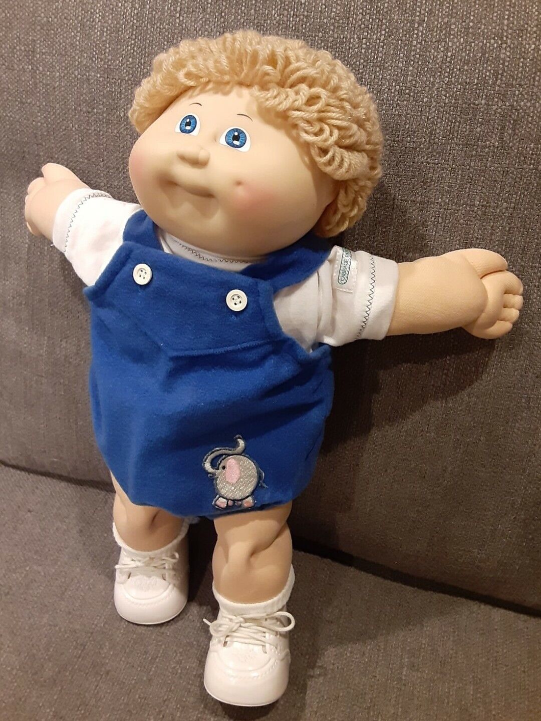 Miami Mall Vintage Cabbage Patch Kids Wheat Loops Taiw Blue IC3 Finally popular brand Eyes Romper