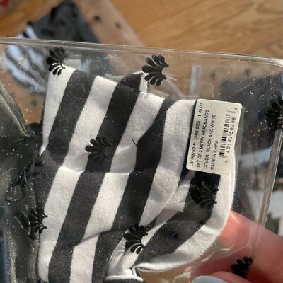 Lele Sadoughi Betty Headbands Striped Stretch Black And  display picture 2
