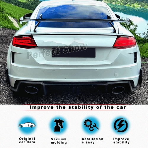 Anatre posteriori in carbonio flaps splitters adatte per Audi TTRS TTS TT SLINE MK3 8S - Foto 2 di 12