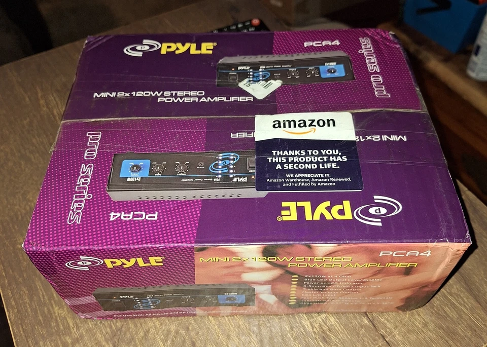 Pyle PCA4 240W 2 Channel Power Amplifier - Black - Image 3 of 3