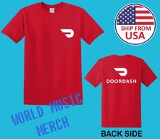 Doordash Food Delivery Men's Red Size S-5XL