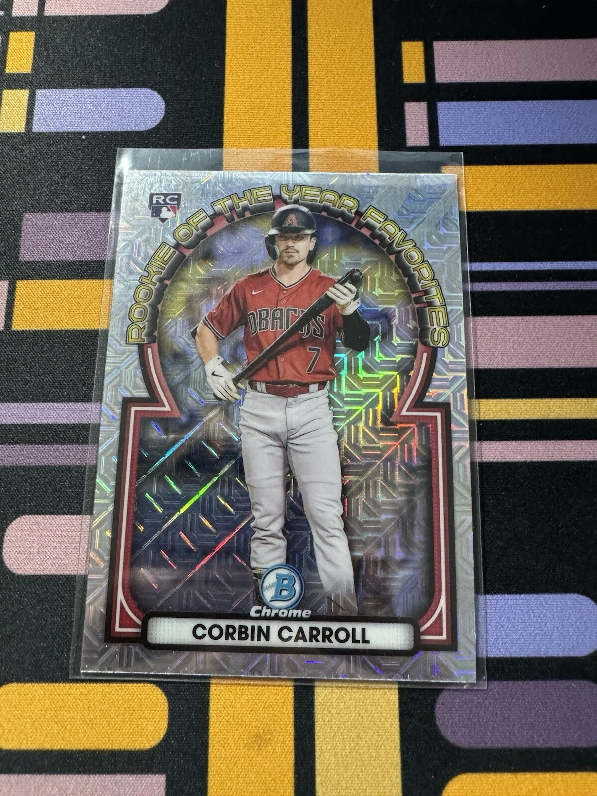 2023 Bowman Chrome ROY Favorites Corbin Carroll RC Mega Mojo Diamondbacks