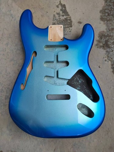 Corpo Chitarra Semi-cavo Squier In Ontano Con Effetto Polvere Di Particelle - Foro F - Foto 2